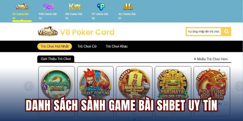 Game Bài Shbet Và 5 Sảnh Chơi Thượng Lưu Hàng Đầu Châu Á - cufela