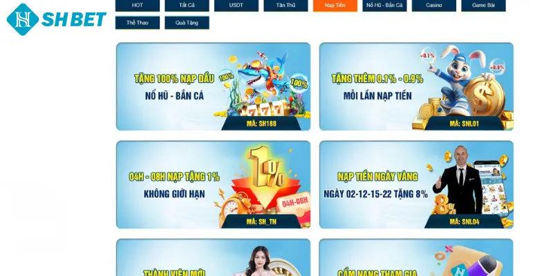 Khuyến Mãi Nạp Đầu SHBET - Quà Tặng Lớn Cho Thành Viên Mới - cufela